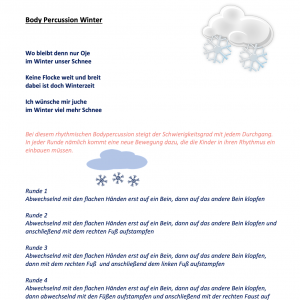Bodypercussion – Wo bleibt denn nur der Schnee?!? ❄️