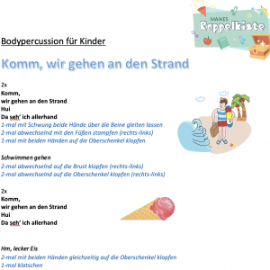 Bodypercussion – Komm wir gehen an den Strand 🏖️